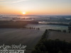 Zon opkomst in de buurt van Beesd