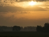 Zon opkomst nabij Nieuwegein (Utrecht)